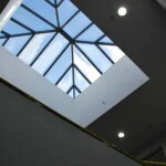 Skylight in the indoor storage facility area